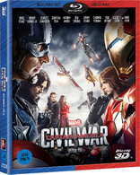 Captain America: Civil War 3D (Blu-ray Movie), temporary cover art