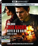 Jack Reacher: Never Go Back 4K (Blu-ray Movie)