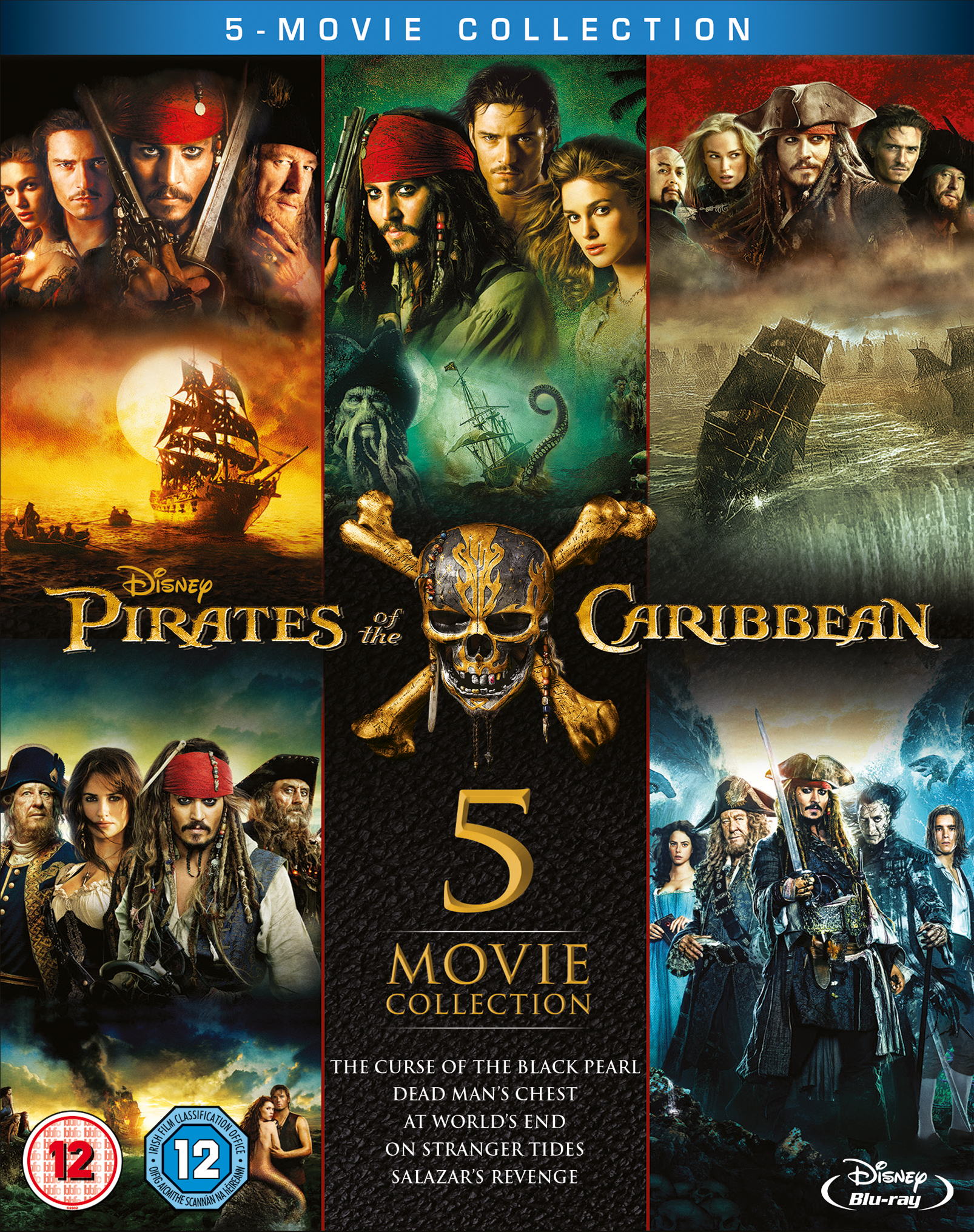 Pirates of the Caribbean: 5-Movie Collection (2003-2017) Piratas del Caribe: Colección de 5 Películas (2003-2017) [DTS/AC3 5.1 + SUP] [Blu Ray-Rip] 184382_front