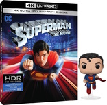 Superman: The Movie 4K + 80th Anniversary Flying Superman Pop! Vinyl Figure (Blu-ray Movie)