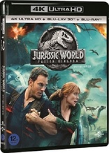 Jurassic World: Fallen Kingdom 4K + 3D (Blu-ray Movie)