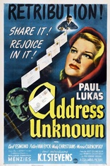 Address Unknown (Blu-ray Movie), temporary cover art