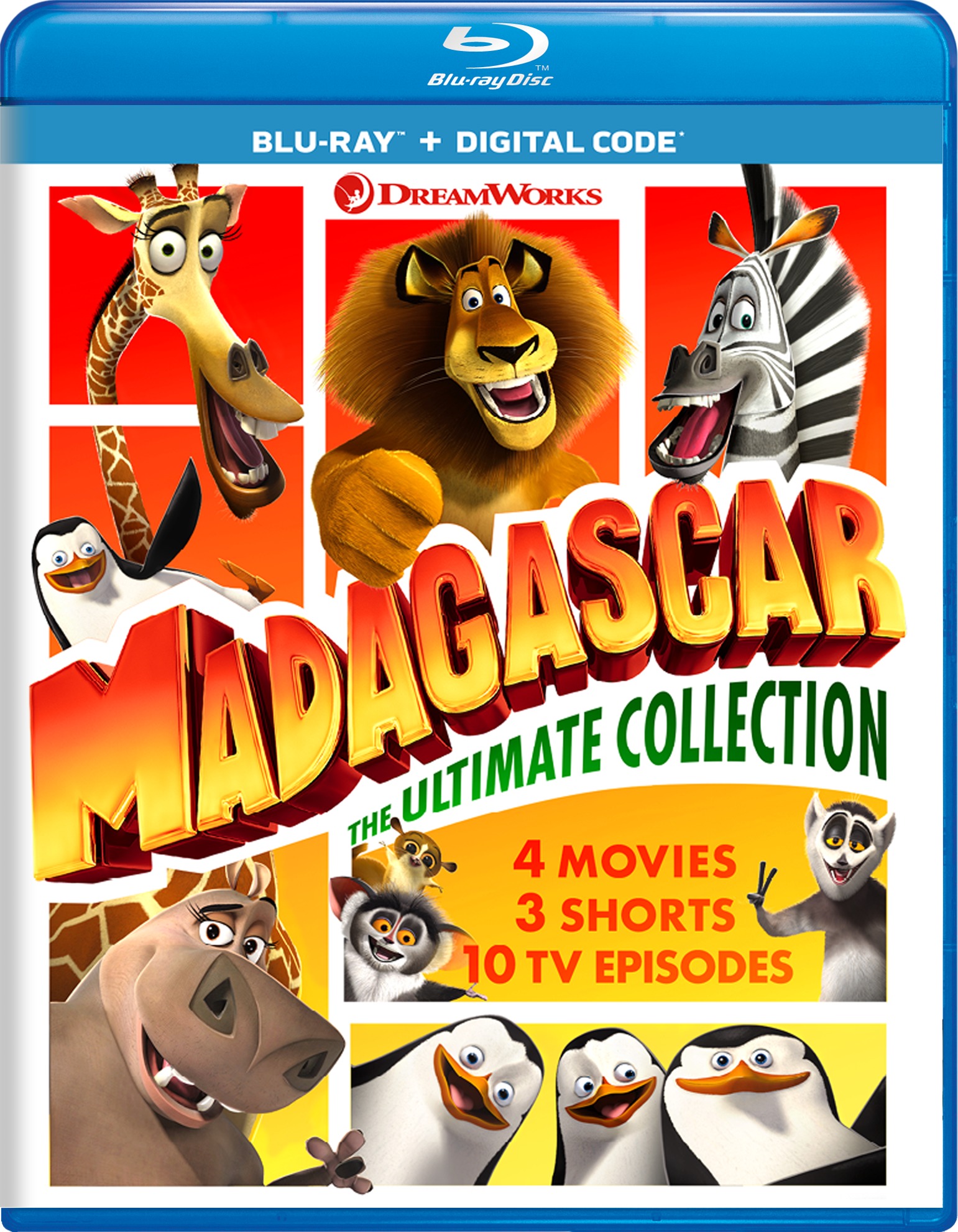 Madagascar: The Ultimate Collection (2005-2014) Madagascar: Colección de 4 Películas (2005-2014) [AC3 5.1 + SUP] [Blu Ray-Rip] [GOOGLEDRIVE*] 249593_front