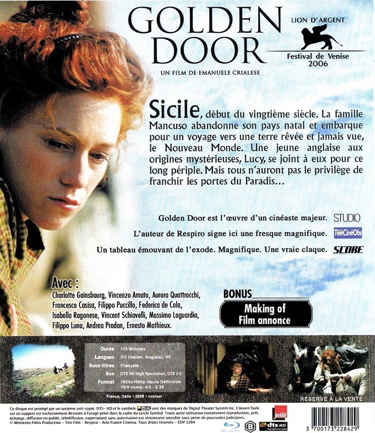 The Golden Door Blu Ray Release Date November 18 2008