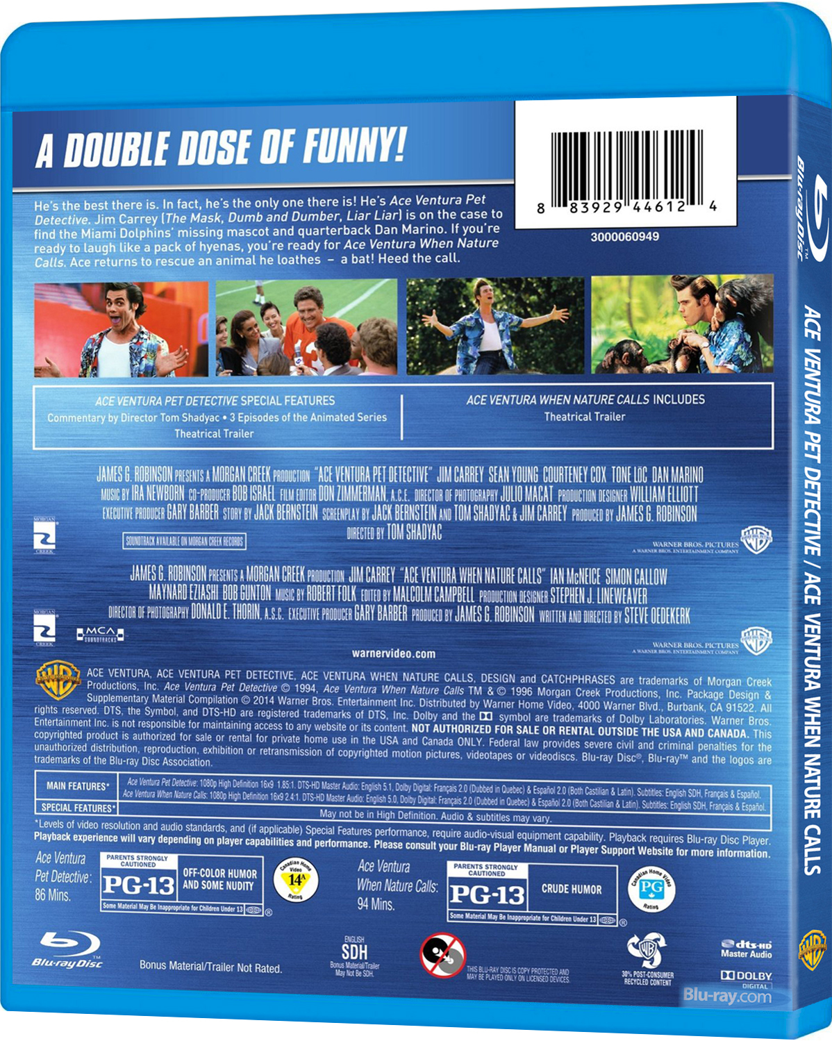 Ace Ventura Pet Detective / When Nature Calls (Sep. 3 2013) - OOP - Page 27  - Blu-ray Forum